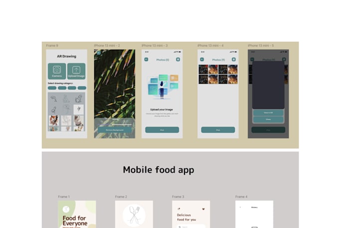 design modern mobile app UI UX for android